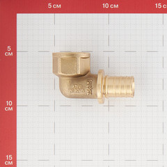 Угол Stout 25 мм х 3/4 ВР(г) латунный (SFA-0006-002534) - фото 2