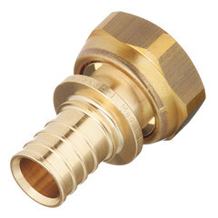 Соединитель прямой Stout 25 мм х 1 ВР(г) с накидной гайкой латунный (SFA-0019-002510) - фото 4