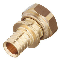 Соединитель прямой Stout 20 мм х 3/4 ВР(г) с накидной гайкой латунный (SFA-0034-002034) - фото 4