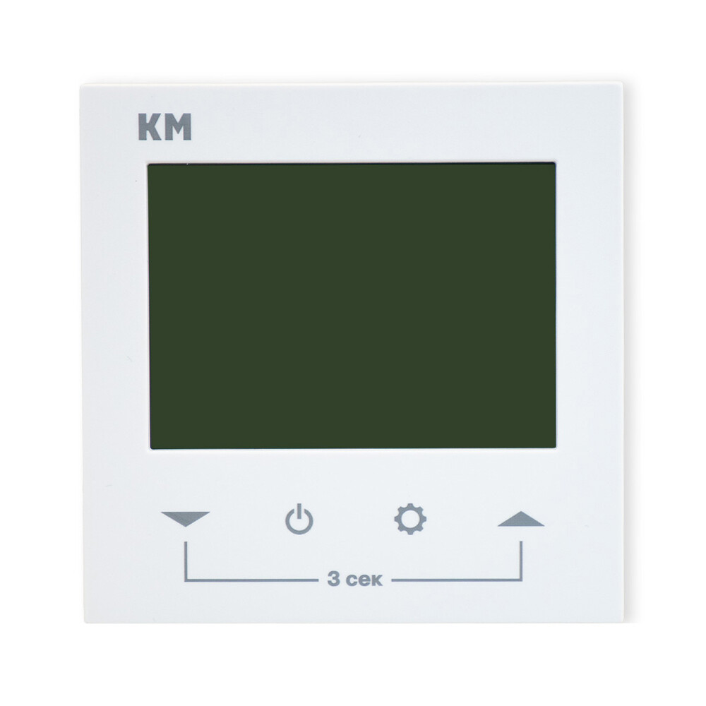 

Терморегулятор электронный для теплого пола КМ TRE-01W белый