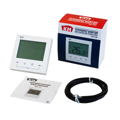 Терморегулятор электронный для теплого пола КМ TRE-01W белый - фото 3