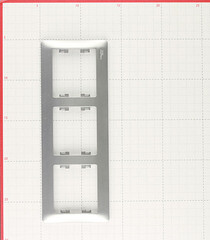 Рамка Systeme Electric Glossa трехместная алюминий (GSL000303) - фото 2