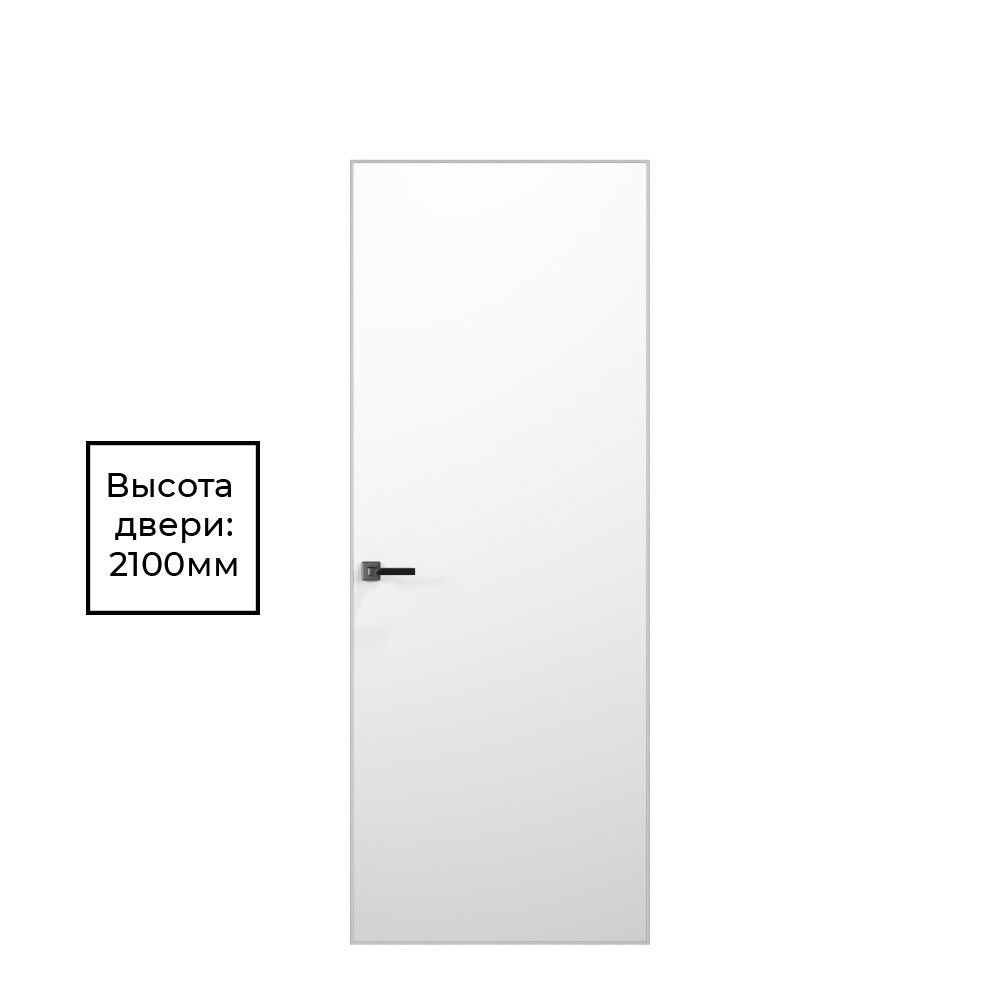 

Дверь межкомнатная Lavelly Invisible  мм с прямым открыванием кромка черная