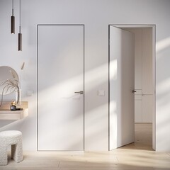 Дверь межкомнатная Lavelly Invisible 800х2000 мм левая с обратным открыванием кромка хром - фото 4