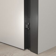 Дверь межкомнатная Lavelly Invisible 900х2000 мм с прямым открыванием кромка черная - фото 2