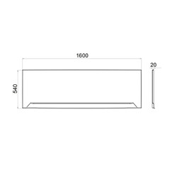 Панель фронтальная для ванны акриловой Triton Тори/Прага 160х54 см белая (Щ0000050956) - фото 2