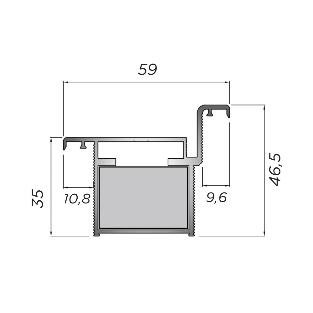 

Коробка дверная скрытого монтажа Invisible 59х46,5х2220 мм (900х2000 мм) правая черная с петлями и замком (2,5 шт.), Черный