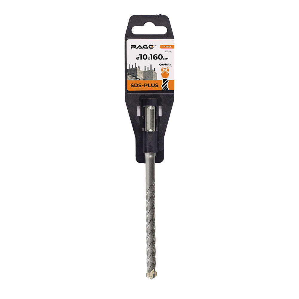 Изображение товара Бур SDS-plus Rage Quadro-X 10х100х160 мм для бетона и кирпича