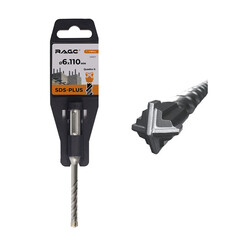 Бур SDS-plus Rage Quadro-X 6х50х110 мм (566611) - фото 2