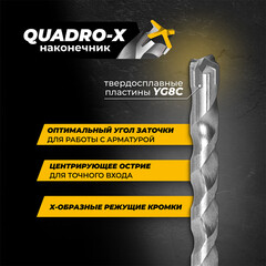 Бур SDS-plus Rage Furious 8х100х160 мм по армированному бетону (567816) - фото 4