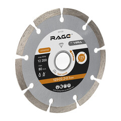 Диск алмазный по бетону Rage Max Cut 125х22,2х2,1 мм сегментный мокрый рез (601125) - фото 6