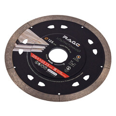 Диск алмазный по керамограниту Rage Non-Stop Cut 125х22,2х1,1 мм сплошной ультратонкий сухой рез (605128) - фото 5