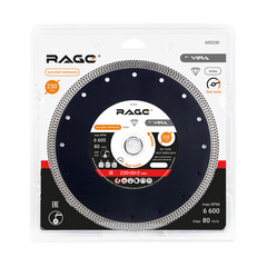 Изображение товара Диск алмазный по керамограниту Rage by Vira 230х30х2 мм турбо мокрый рез (605230)