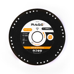 Изображение товара Диск алмазный по металлу Rage by Vira Metal Cutter 125х22,2х1,2 мм сплошной сухой рез (607125)