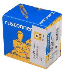 Саморезы для массивной доски 25x3,2 мм оцинкованные (500 шт.) - фото 2