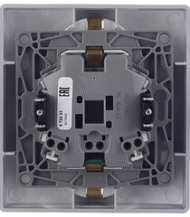 Розетка Legrand Etika встраиваемая алюминий со шторками (672433) - фото 4