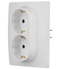 Розетка Legrand Etika встраиваемая белая (672223/672272) - фото 2