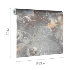 Обои бумажные Саратовские обои Космос С6 Д644-06 (0,53х10 м) - фото 4