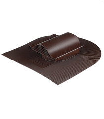 Аэратор Поливент КТВ-вентиль для гибкой черепицы коричневый RAL 8017 - фото 1