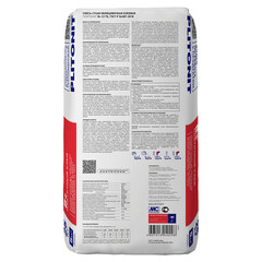 Клей для плитки/ керамогранита/ камня/ клинкера Plitonit В+ серый класс C2 TE 25 кг - фото 3