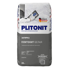 Затирка цементная Plitonit белая 20 кг