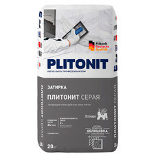 Затирка цементная Plitonit серая 20 кг