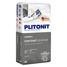 Затирка цементная Plitonit бежевая 20 кг