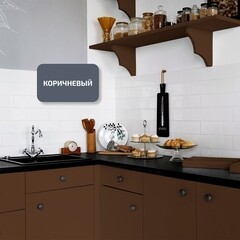 Эмаль универсальная акриловая Радуга Colors коричневая полуматовая 1,9 л - фото 4