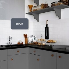 Эмаль универсальная акриловая Радуга Colors серая полуматовая 1,9 л - фото 4