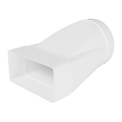 Соединитель эксцентриковый пластиковый для плоских воздуховодов 60х120 мм с круглыми d100 мм - фото 4