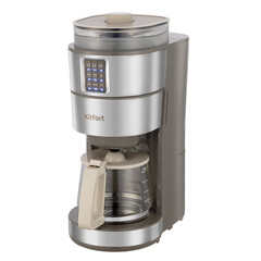 Кофеварка капельная Kitfort КТ-7204 нержавеющая сталь/коричневая