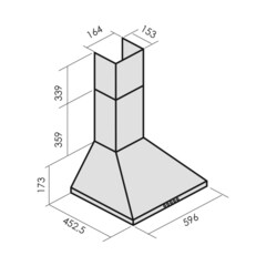 Кухонная вытяжка купольная MBS Laurus 160 Black 60 см черная - фото 2