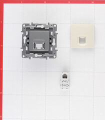 Розетка телефонная Legrand Etika встраиваемая слоновая кость RJ11 (672340) - фото 5