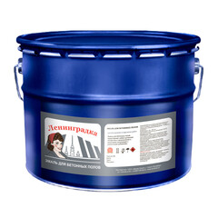 Эмаль Ленинградка АК-114 для бетонных полов белая матовая 10 кг - фото 4