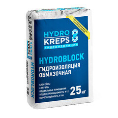 Гидроизоляция цементная Крепс HydroBlock тонкослойная бесшовная 25 кг - фото 1