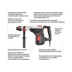 Перфоратор электрический Keyang HD42-7DM 1350 Вт 13 Дж SDS-max (26083043) - фото 3