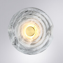 Светильник светодиодный накладной Arte Lamp Bevel 3000К 6 Вт 1 кв.м латунь IP20 (A1682AP-5PB) - фото 2