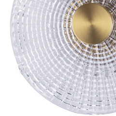 Светильник светодиодный накладной Arte Lamp Bevel 3000К 6 Вт 1 кв.м латунь IP20 (A1612AP-5PB) - фото 3