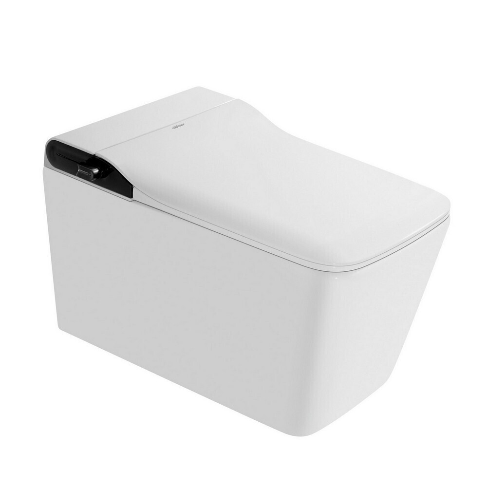 

Унитаз подвесной Abber Rechteck безободковый белый с электронной крышкой биде с импульсным смывом торнадо (AC1215S)