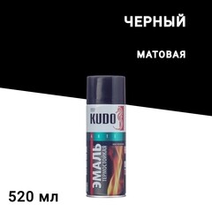 Изображение товара Эмаль термостойкая Kudo черная аэрозоль 520 мл