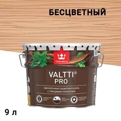 Изображение товара Антисептик Tikkurila/Tikkivala Valtti Pro декоративный для дерева бесцветный 9 л