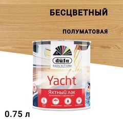 Изображение товара Лак алкидно-уретановый яхтный Dufa Yacht бесцветный 0,75 л полуматовый