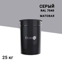 Изображение товара Эмаль антикоррозионная Elcon ОС-12-03 серая RAL 7040 матовая 25 кг