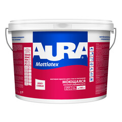 Изображение товара Краска моющаяся Aura Interior Mattlatex база A белая 15 л