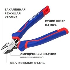 Бокорезы Workpro 160 мм (WP231022) - фото 3