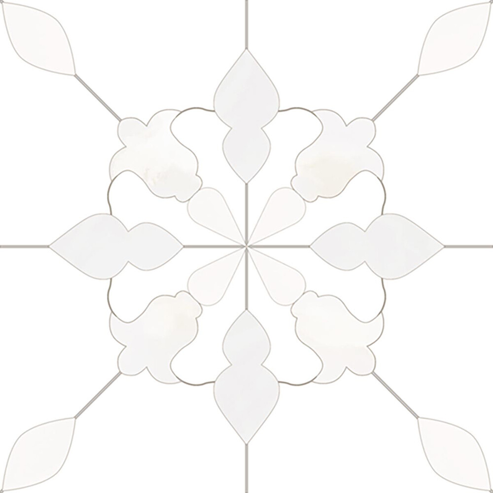 Изображение товара Керамогранит Monopole Aramis White 187x187 мм для пола интерьер и наружная отделка