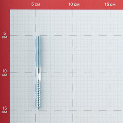 Шпилька сантехническая M8х100 мм оцинкованная (2 шт.) - фото 3
