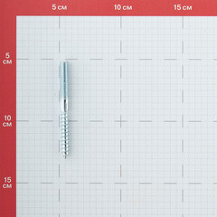 Шпилька сантехническая M8х80 мм оцинкованная (4 шт.) - фото 2