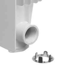 Радиатор алюминиевый Global Iseo 500 мм 10 секций 1" боковое подключение белый - фото 4