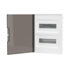 Щит распределительный встраиваемый DKC Frame ЩРВ-П пластиковый IP40 398,6х311,6х100 мм 24 модуля непрозрачная дверь - фото 4